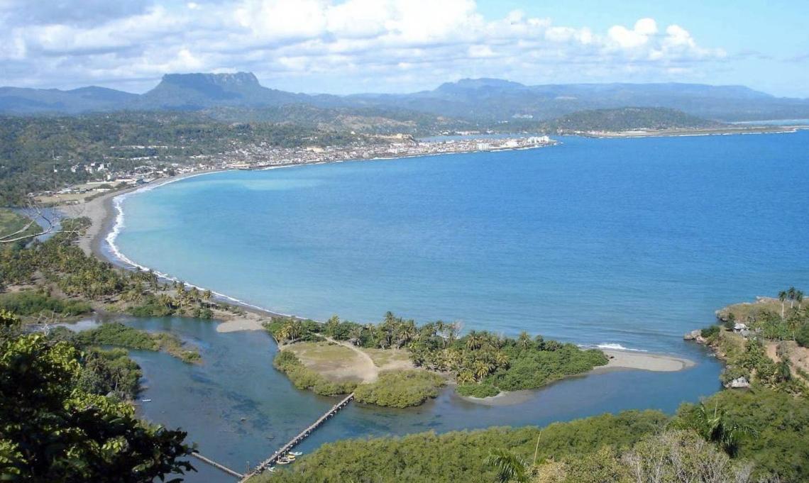 A panoramic view of Baracoa, Cuba