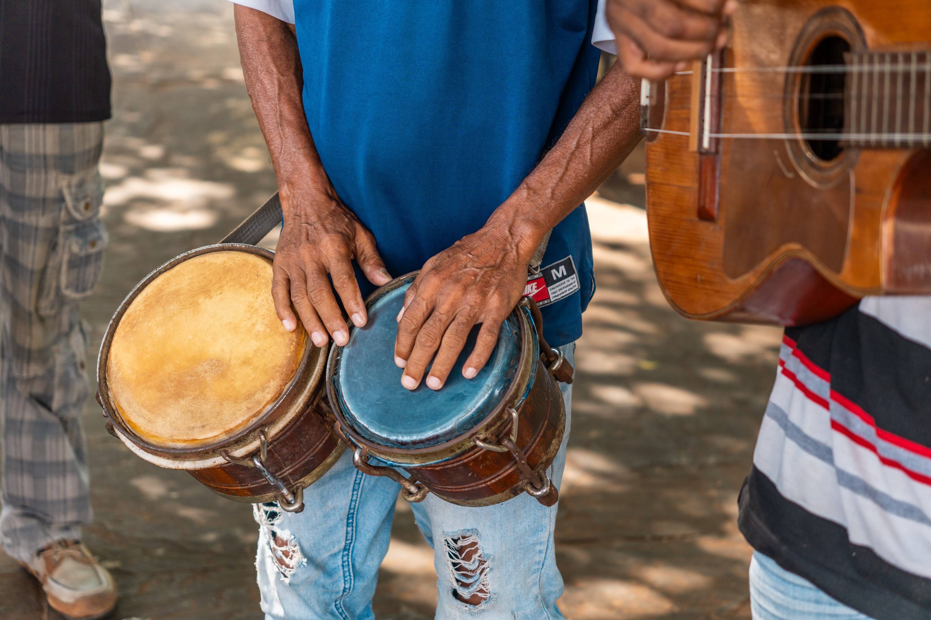 Local playing Timbales Local playing Timbales