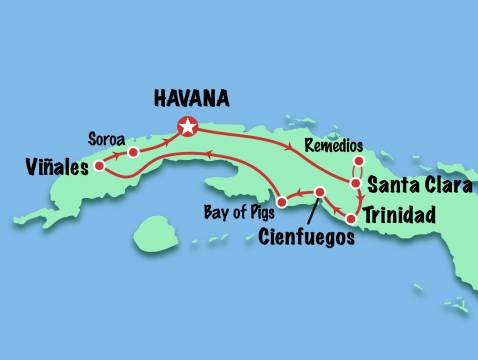 Map 11 Day New Years Tour