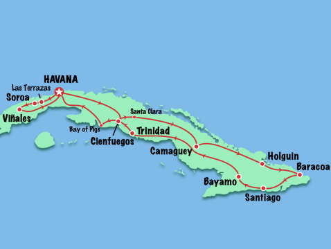 Map 20 Day Complete Tour