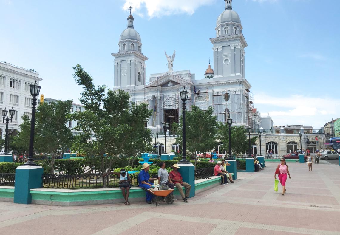 Parque Cespedes in Santiago de Cuba