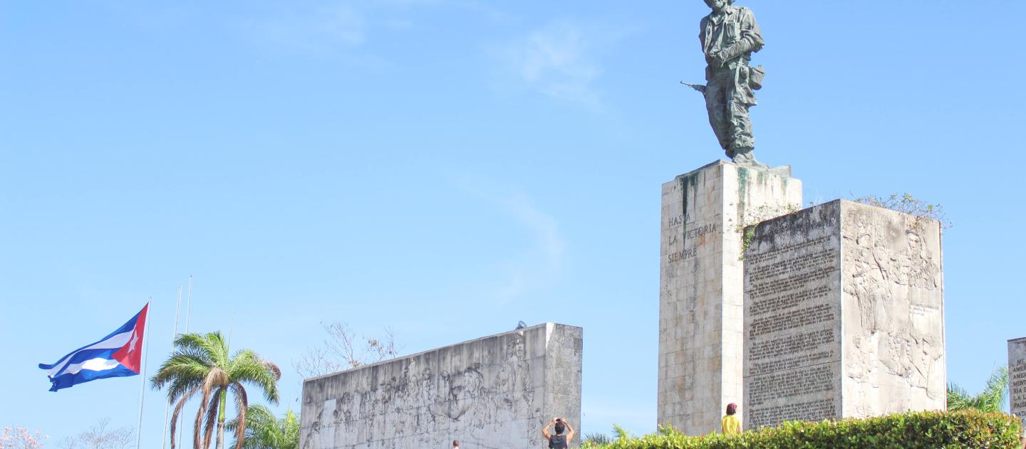 O mausoléu de Che Guevara em Santa Clara, Cuba