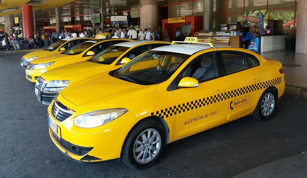 Táxis utilizados para o transporte quando necessário