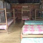 The multishare bedding in the trekking huts The multishare bedding in the trekking huts