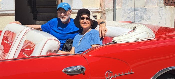 A ride through Havana in a convertible