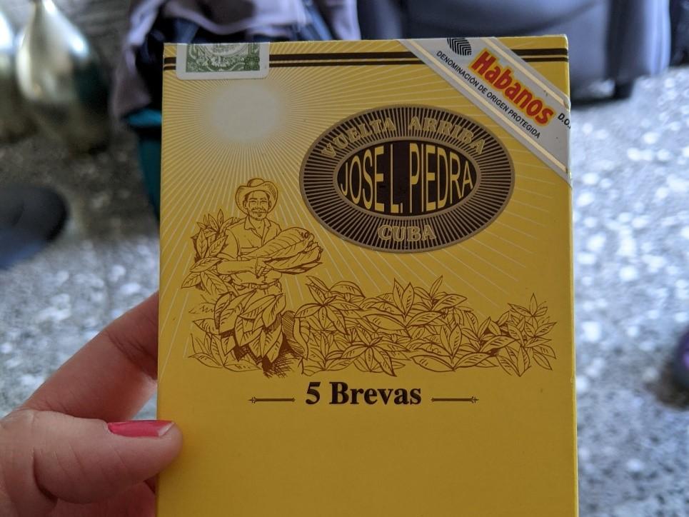 yellow box of cigars